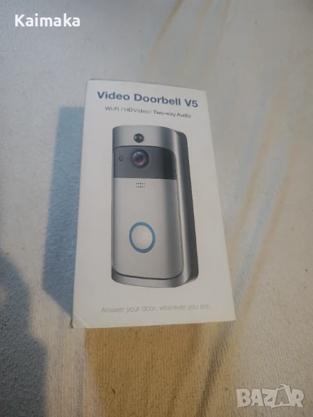 Интелигентен звънец, видео звънец, Video Doorbell V5, Wi-fi / HD видео, снимка 1