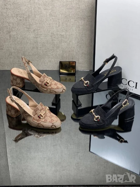 сандали на ток gucci , снимка 1