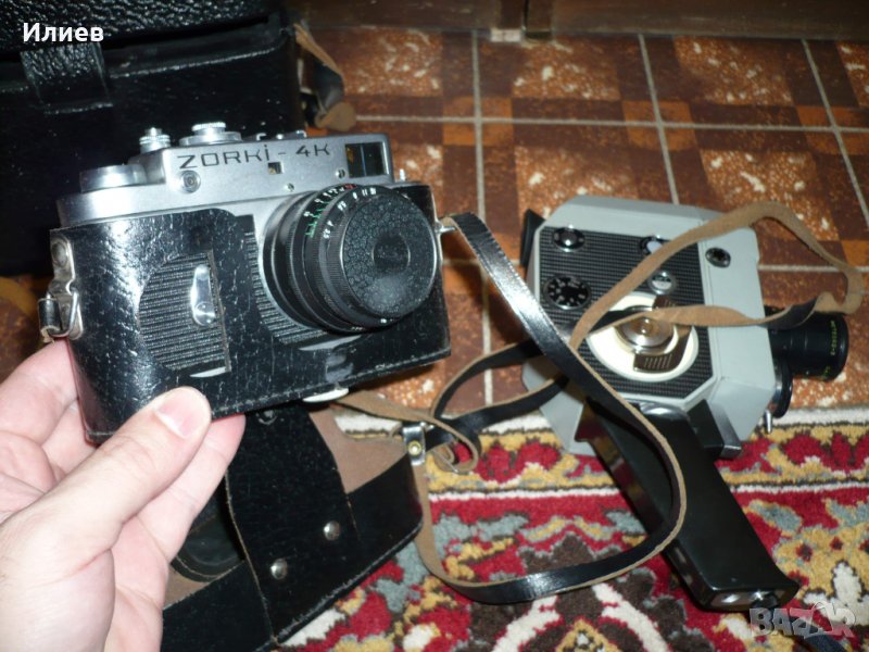 Стар руски фотоапарат Зоркии 4K и кинокамера Quartz 5 , снимка 1
