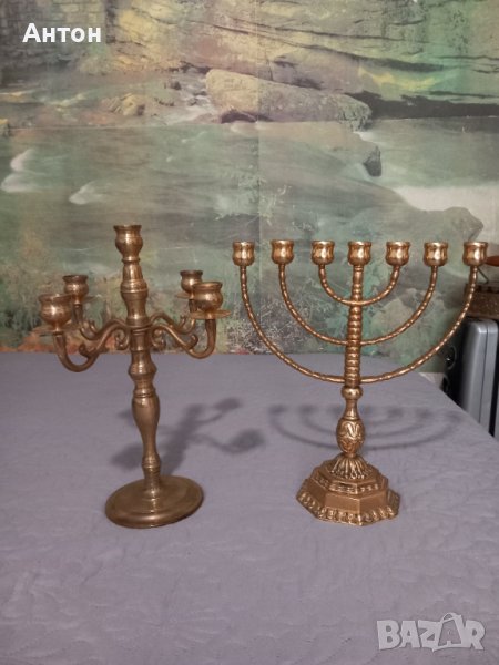 Свещници от месинг., снимка 1