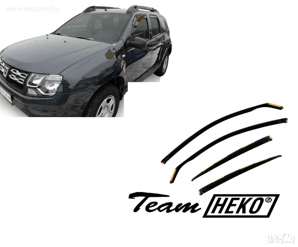 К-кт Предни/Предни и задни ветробрани водобрани Хеко Heko DACIA Duster I II Lodgy Dokker Jogger, снимка 1