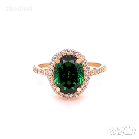 Златен дамски пръстен 2,15гр. размер:51 14кр. проба:585 модел:34547-1