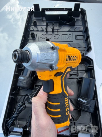 Акумулаторен ударен винтоверт INGCO CIRLI1201, 12 V 1.5 Ah, 100 Nm