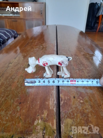 Стара играчка,фигурка куче, снимка 4 - Колекции - 53385494