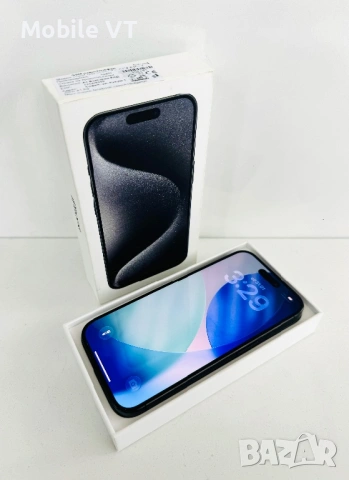 Като НОВ! iPhone 15 Pro 256GB Black Titanium ГАРАНЦИЯ!, снимка 2 - Apple iPhone - 53390600