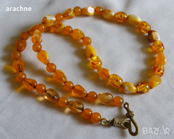 Гердан от кехлибар, снимка 7 - Колиета, медальони, синджири - 32370913