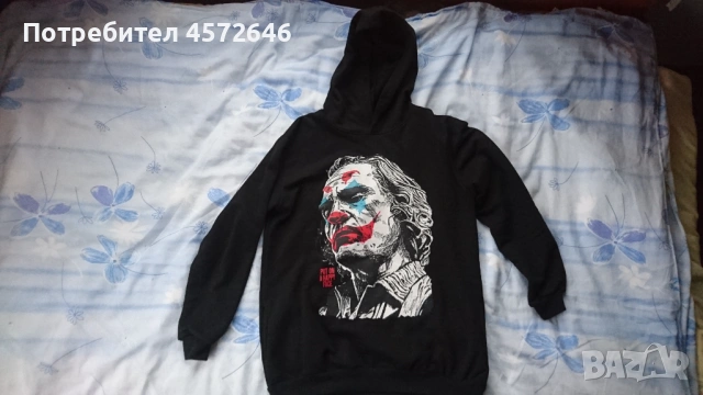 Черен суичър Joker, снимка 2 - Суичъри - 53049741