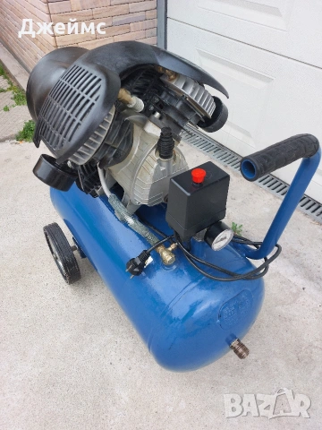 Немски двуглав компресор 50 литров , снимка 6 - Други инструменти - 53003852