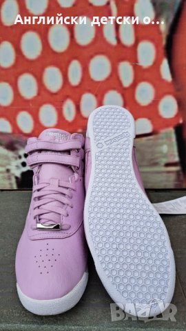 Английски детски кецове естествена кожа-Reebok , снимка 5 - Детски маратонки - 40504505