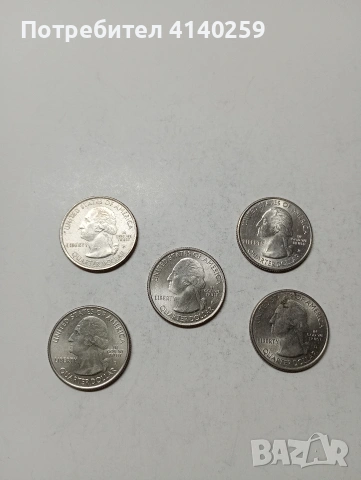 САЩ МОНЕТИ ЛОТ 1/4 КУОРТЪР ДОЛАР 2013 Г , снимка 2 - Нумизматика и бонистика - 53332575