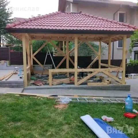 Изграждане на всякакъв вид дървени навеси и беседки , снимка 9 - Ремонти на покриви - 35105639