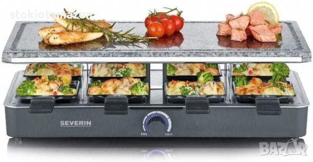 Раклет грил Severin - 1400W, снимка 7 - Скари - 37448066