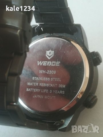 Мъжки часовник WEIDE. Масивен модел. Аналог - дигитал. Ana-digi. Sport watch. Japan move. , снимка 7 - Мъжки - 40598969