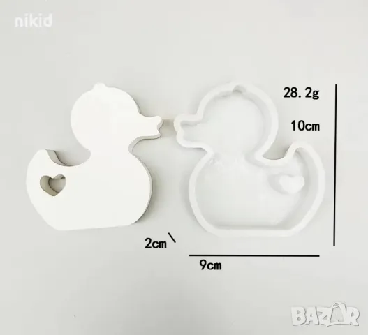 Голямо пате плосък дълбок силиконов молд форма фондан шоколад гипс смола, снимка 7 - Форми - 48020277