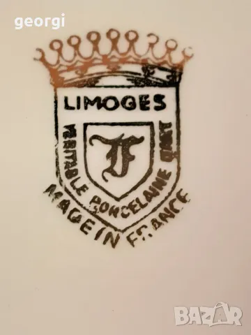 декоративна порцеланова чиния дворец Версай Limoges  8/1, снимка 8 - Декорация за дома - 49900558