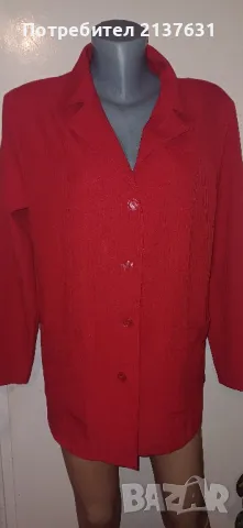 ДАМСКО ЧЕРВЕНО САКО CANDA - Размер XL , снимка 2 - Сака - 49718096