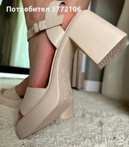 Сандали на ток Thomas , снимка 2 - Сандали - 51225027