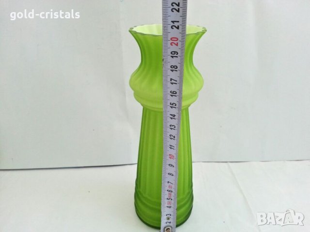 стъклена ваза цветно стъкло, снимка 4 - Вази - 27397914