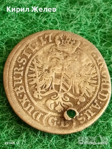 Сребърна монета 3 кройцера 1709г. Йозеф първи Австрия за КОЛЕКЦИЯ 52887, снимка 5 - Нумизматика и бонистика - 53093129