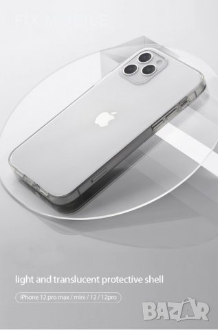 Apple iPhone 12/12 Pro прозрачен силиконов кейс/гръб, снимка 3 - Калъфи, кейсове - 32839000