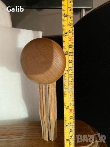 Стар абажур, полилеи ,лампа, рустикал, изработена от масивно дърво, снимка 4 - Лампи за таван - 52880413