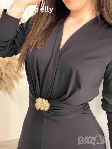 дамски гащеризон в черно и кафяво, снимка 5 - Гащеризони - 52713919