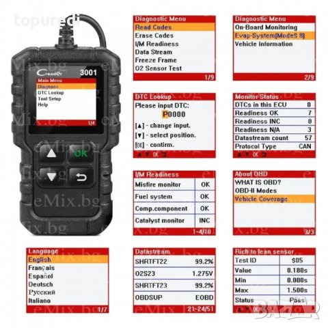 СКЕНЕР ЗА АВТОМОБИЛНА ДИАГНОСТИКА, снимка 5 - Аксесоари и консумативи - 40033610
