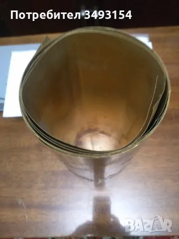 Месингова ламарина с дебелина 0.5мм широка 30 см. с дължина 3метра.