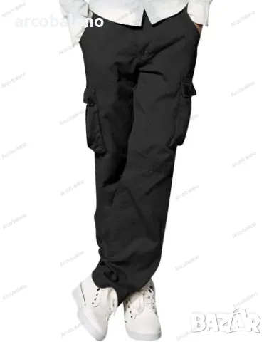 Мъжки свободни ежедневни прави карго панталони с няколко джоба, 5цвята , снимка 11 - Панталони - 47792981