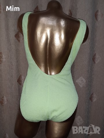 VRS M Зелен еластичен цял бански , снимка 3 - Бански костюми - 40598909