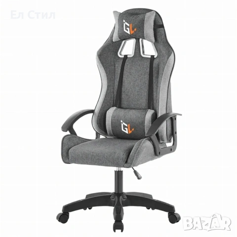 Ергономичен геймърски офис стол с лумбална и шийна опора – комфорт за игра и работа без умора, снимка 12 - Столове - 53574332
