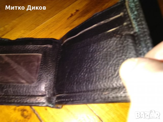 Портфейл кожен пръскан с цип, снимка 5 - Портфейли, портмонета - 26577605