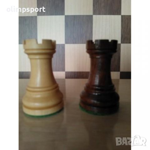 Дървени шахматни фигури Оригинални. Изработка - индийски палисандър. Дизайн Стаунтон 6, утежнени в о, снимка 7 - Шах и табла - 37591994