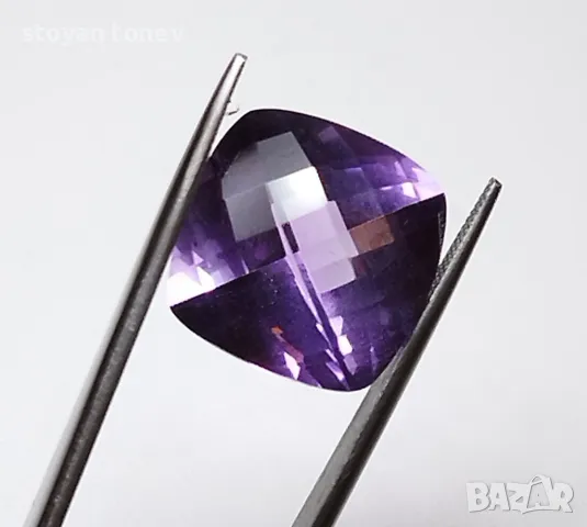Великолепен лъскав аметист - 13кт.! Нов!, снимка 3 - Други - 49652384