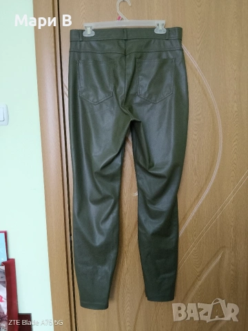 Кожен панталон Zara XL, L, снимка 6 - Панталони - 53383259