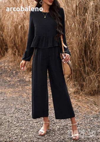 Темпераментен дамски ежедневен комплект от две части, 4цвята,, снимка 3 - Комплекти - 43824097