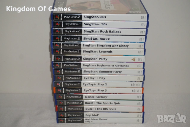 Игри за PS2 SingStar: 80's/90's/Rock Ballads/Rocks!/Singalong with Disney/EyeToy 1 2 3/Pop Idol/Buzz, снимка 18 - Игри за PlayStation - 47412552