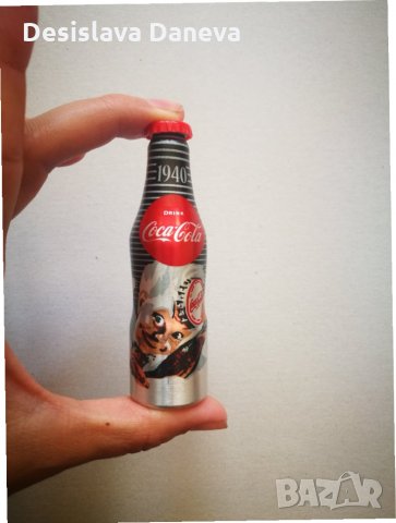 За колекционери на Кока кола / Coca cola! Юбилейна метална мини бутилка 100 години Кока кола бутилка
