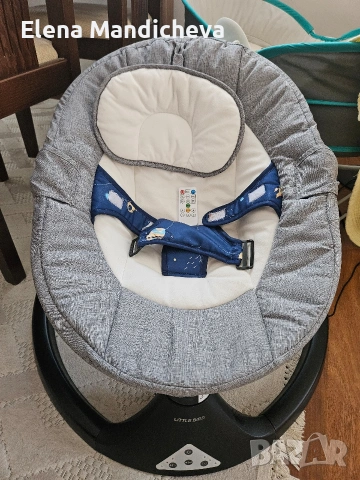 Бебешка електрическа люлка little bird Защитна мрежа Bluetooth връзка дистанционно управление USB, снимка 2 - Електрически играчки - 53465550