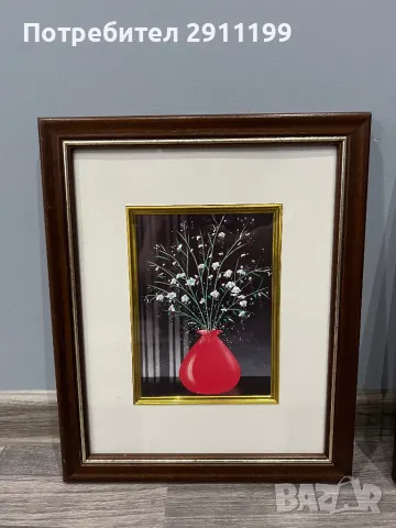 Картина с цветя, комплект от две, снимка 2 - Картини - 49921137