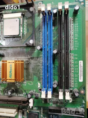 Дъно Asrock P4i45D mPGA 478B употребявано, снимка 3 - Дънни платки - 48407353