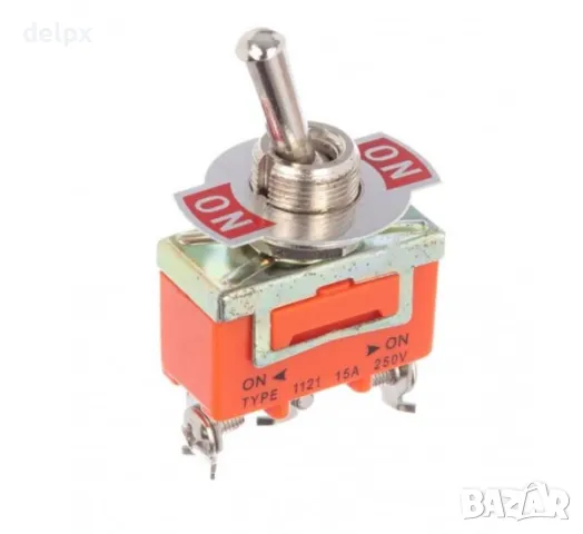 Ключ с лост и 2 положения червен 250V 15A Ф12mm, снимка 1