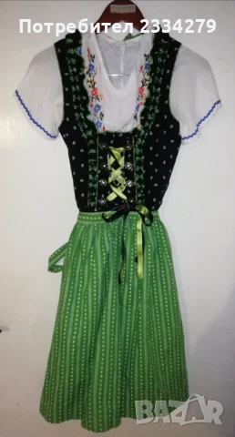 Женска Баварска носия, супер състояние. Рокля с персийски фолклорни мотиви. , снимка 2 - Антикварни и старинни предмети - 51298714