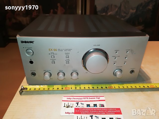 SONY TA-EX66 STEREO AMPLIFIER-MADE IN JAPAN 1109221056, снимка 3 - Ресийвъри, усилватели, смесителни пултове - 37965124