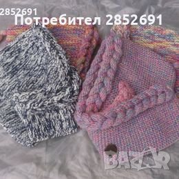 Шалове с  качулка,ръчно плетиво.НОВИ, снимка 2 - Шалове - 43490913