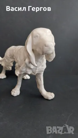 Порцеланова статуетка куче сетер  Германия, снимка 2 - Антикварни и старинни предмети - 49633802