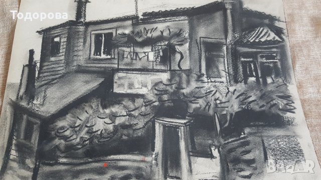 Лот от четири графики на стар художник , снимка 4 - Антикварни и старинни предмети - 26625947