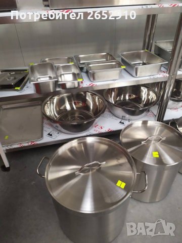 Казани за ток и газ от неръждаема стомана-2мм! 21л ;33л ;50л ;70л С подсилено дъно Цена 159лв/81,30€, снимка 13 - Обзавеждане на кухня - 33572248