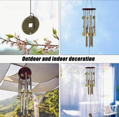 Вятърни звънчета с монетки, снимка 4 - Декорация за дома - 37418171