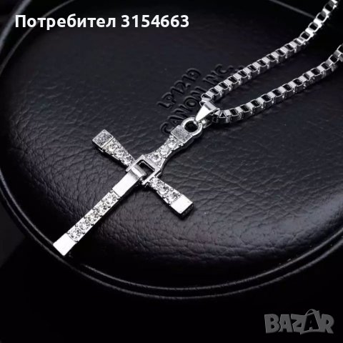 Колие с кръст , снимка 2 - Колиета, медальони, синджири - 38322954